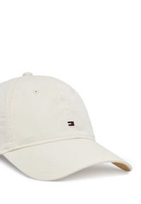 TOMMY HILFIGER - Tommy Hilfiger Czapka z daszkiem Essential Flag Soft Cap AW0AW17632 Écru. Materiał: bawełna, materiał