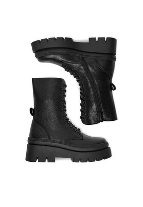 DeeZee Trzewiki 60063-12 Czarny. Kolor: czarny. Materiał: syntetyk, materiał