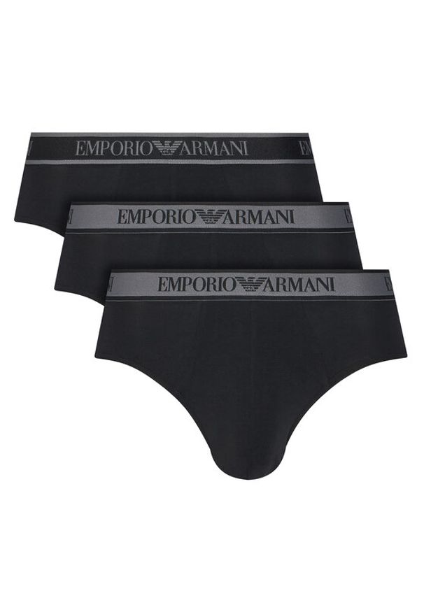 Emporio Armani Underwear Komplet slipów EM000258 AF10779 MC061 Czarny. Kolor: czarny. Materiał: bawełna