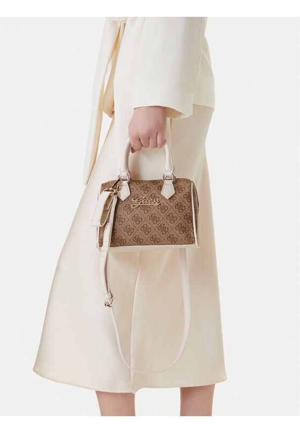 Guess Torebka J6GZ02 WFMF0 Beżowy. Kolor: beżowy. Materiał: skórzane