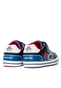 Geox - Sneakersy dziecięce niebieskie GEOX J Alonisso Boy Mario Kart. Kolor: niebieski. Materiał: materiał. Sport: bieganie #2