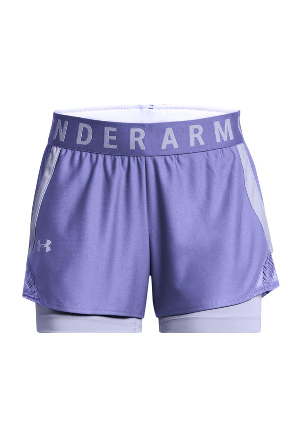 Spodenki treningowe damskie Under Armour Play Up 2-In-1. Kolor: fioletowy