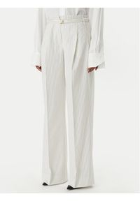 Hugo - HUGO Spodnie materiałowe Hejuly 50559202 Biały Loose Fit. Kolor: biały. Materiał: syntetyk #1