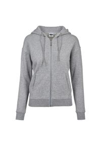 Urban Classics - Bluza damska z kapturem Urban Classic claic zip. Typ kołnierza: kaptur. Kolor: szary #1