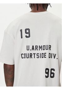 Under Armour T-Shirt Hoops Courtside 6003686 Biały Oversize. Kolor: biały. Materiał: bawełna #4