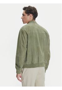 BOSS Kurtka skórzana H-Muller 50543213 Zielony Regular Fit. Kolor: zielony. Materiał: skóra #2
