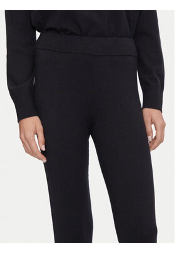 Athlecia Spodnie dresowe Dava W Knitted EA243385 Czarny Regular Fit. Kolor: czarny. Materiał: wiskoza
