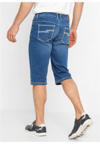 Długie bermudy dżinsowe ze stretchem Regular Fit bonprix niebieski "bleached”. Kolor: niebieski. Długość: długie #4