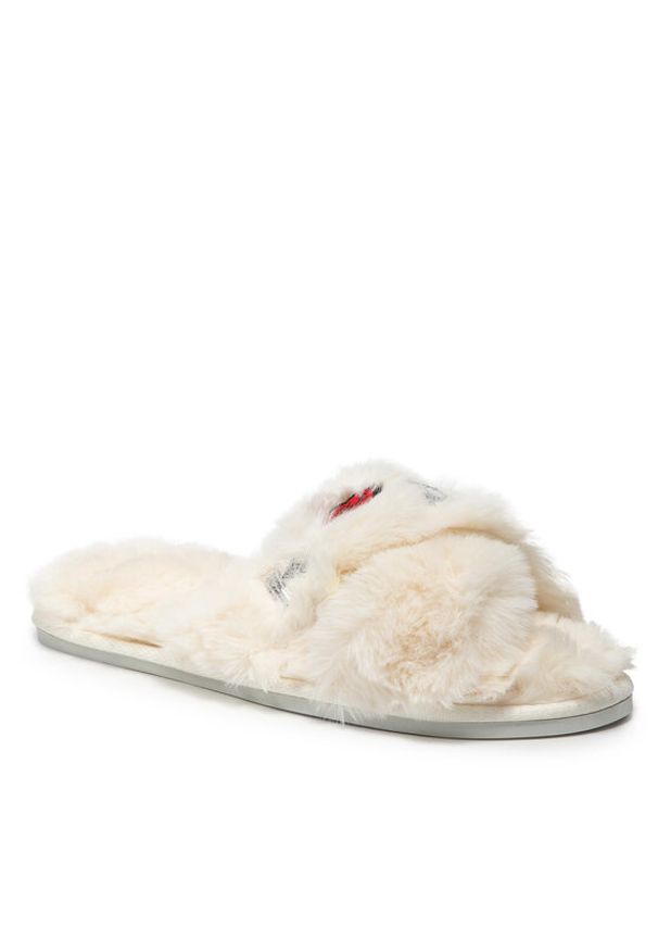 Karl Lagerfeld - KARL LAGERFELD Kapcie KL49005T Biały. Kolor: biały. Materiał: materiał