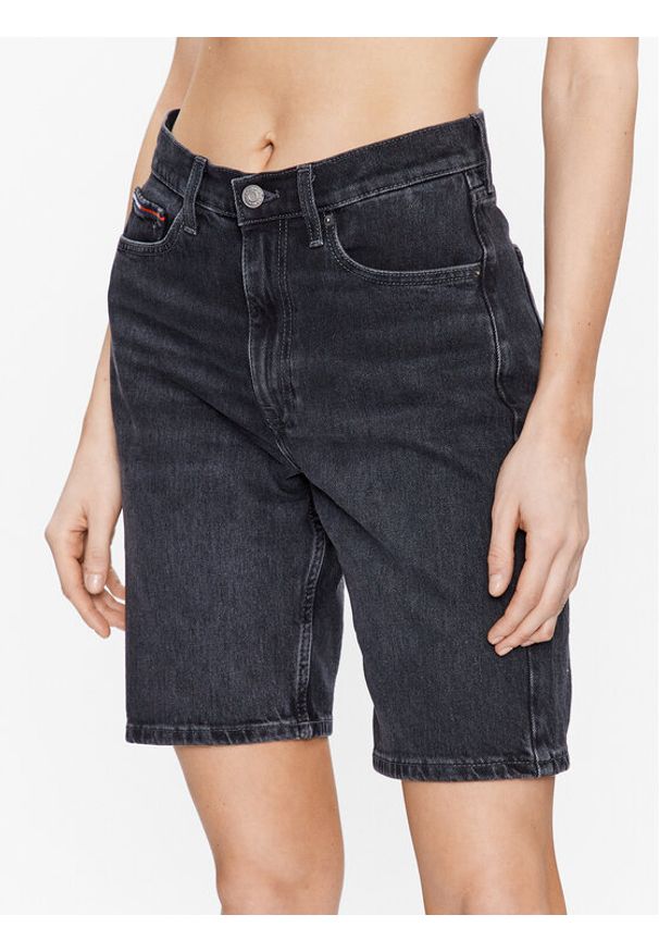 Tommy Jeans Szorty jeansowe Harper DW0DW15594 Czarny Regular Fit. Kolor: czarny. Materiał: bawełna