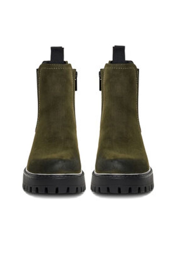 Jenny - JENNY Sztyblety CEO-WS13202-05 Khaki. Kolor: brązowy. Materiał: skóra