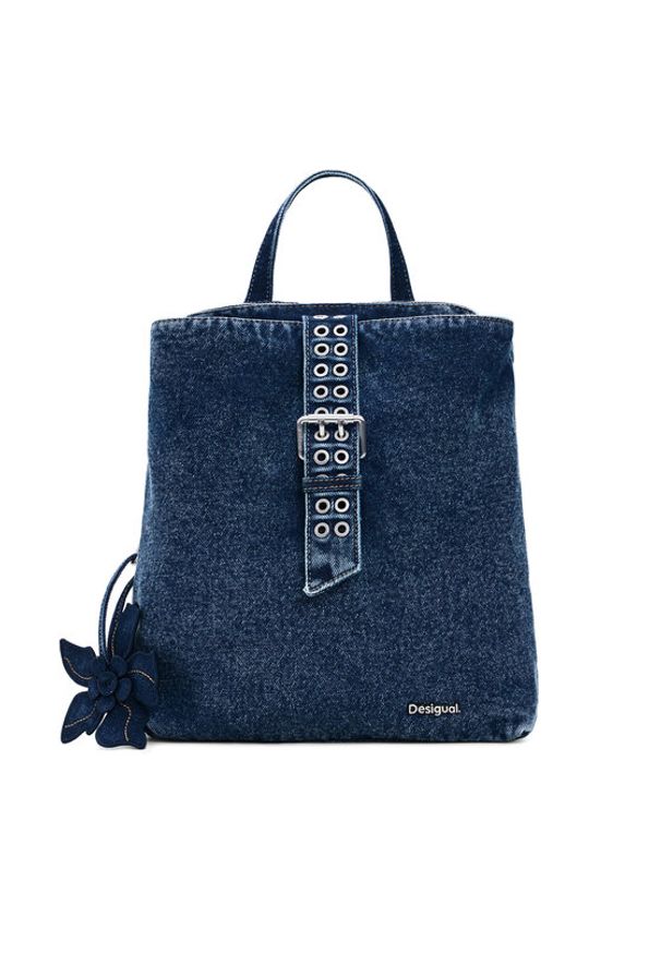 Desigual Plecak 26SAKD03 Niebieski. Kolor: niebieski. Materiał: materiał