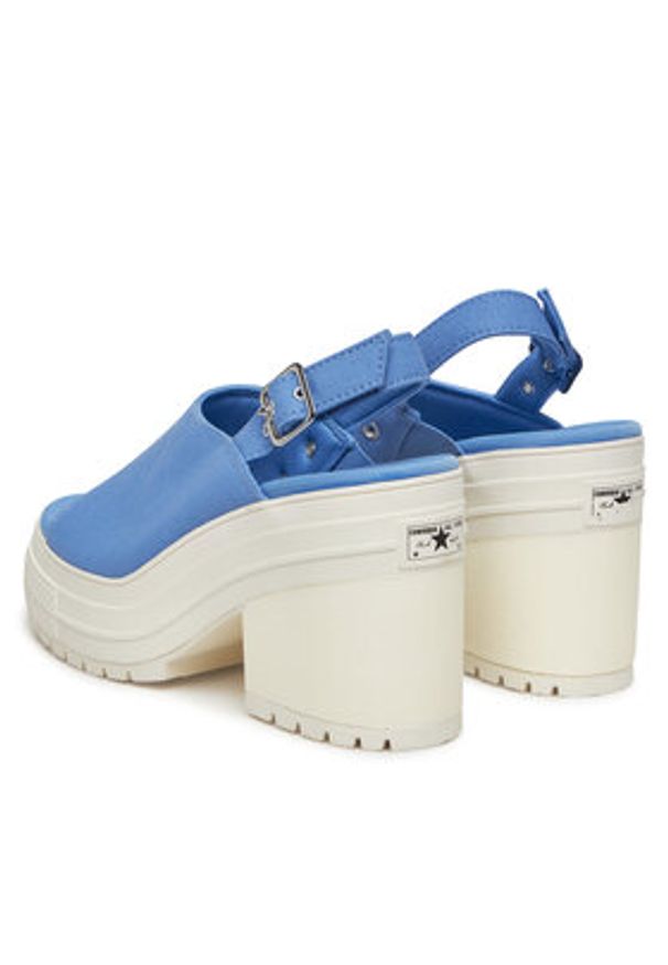 Converse Sandały Chuck 70 De Luxe Heel Sandal Platform A13810C Niebieski. Kolor: niebieski. Materiał: materiał. Obcas: na platformie