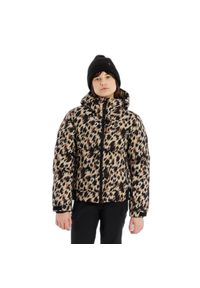 Dziewczęca kurtka narciarska Protest Solina. Kolor: brązowy, beżowy, wielokolorowy. Sezon: zima. Sport: narciarstwo #1