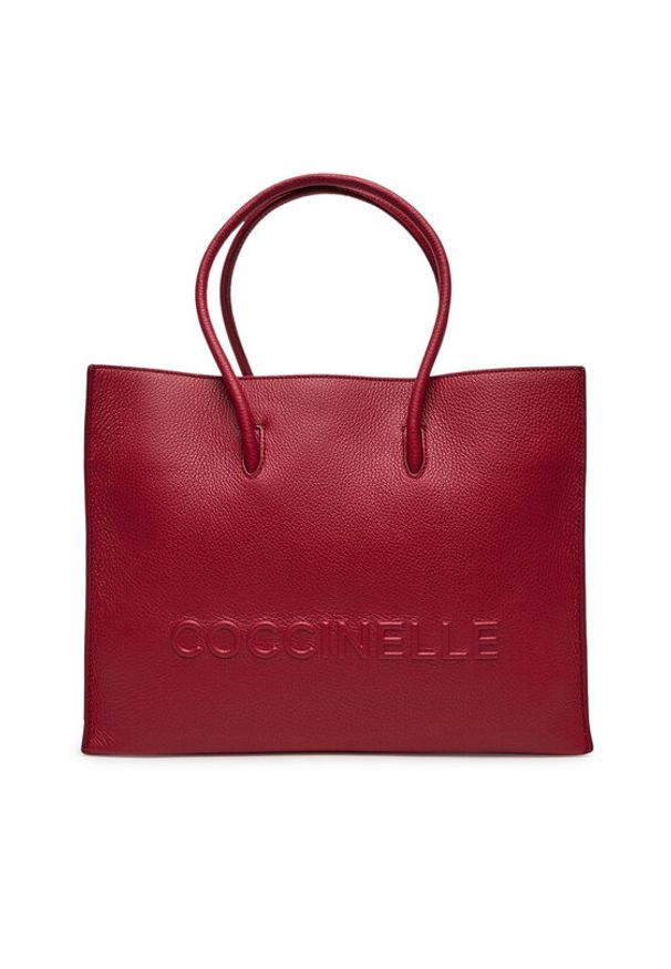 Coccinelle Torebka E1 QBB 18 02 01 Bordowy. Kolor: czerwony. Materiał: skórzane