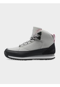 4f - 4F Buty lifestyle HIKER chłopięce 36. Okazja: na co dzień. Wysokość cholewki: przed kolano. Kolor: szary. Materiał: skóra, syntetyk, guma. Szerokość cholewki: normalna. Sezon: zima. Styl: casual #1