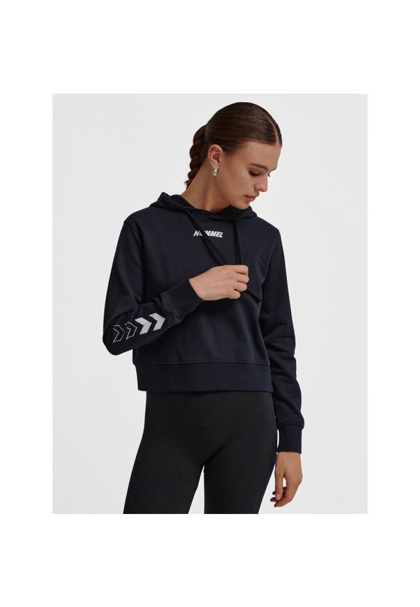 Bluza damska z kapturem Hummel Elemental. Typ kołnierza: kaptur. Kolor: czarny. Sport: fitness