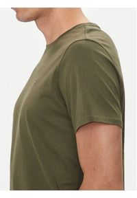 Tommy Jeans T-Shirt DM0DM04411 Zielony Slim Fit. Kolor: zielony. Materiał: bawełna #3