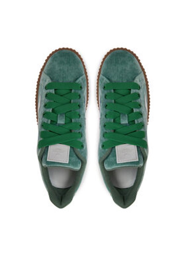 Weekend Max Mara Sneakersy 2515761094600 Zielony. Kolor: zielony. Materiał: skóra, zamsz