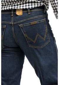 Wrangler - WRANGLER REGULAR FIT MĘSKIE SPODNIE JEANSOWE DARK USED W10I22H10 112125986