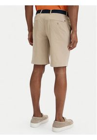 TOMMY HILFIGER - Tommy Hilfiger Komplet szorty i pasek Denton MW0MW42349 Beżowy jasny Slim Fit. Kolor: beżowy. Materiał: bawełna #3