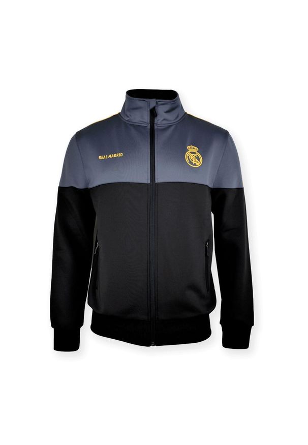 Chaqueta Real Madrid Plus Gold - Júnior. Kolor: wielokolorowy. Materiał: poliester, dresówka. Sport: piłka nożna