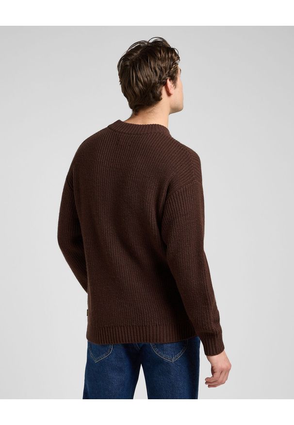 Lee - MESKI SWETER LEE CHUNKY CREW NECK ARABICA 112370541