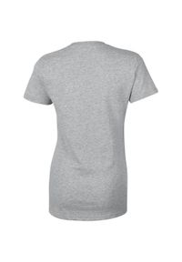 GILDAN - Damska Koszulka T-shirt Krótki Rękaw Top. Kolor: szary. Długość rękawa: krótki rękaw. Długość: krótkie