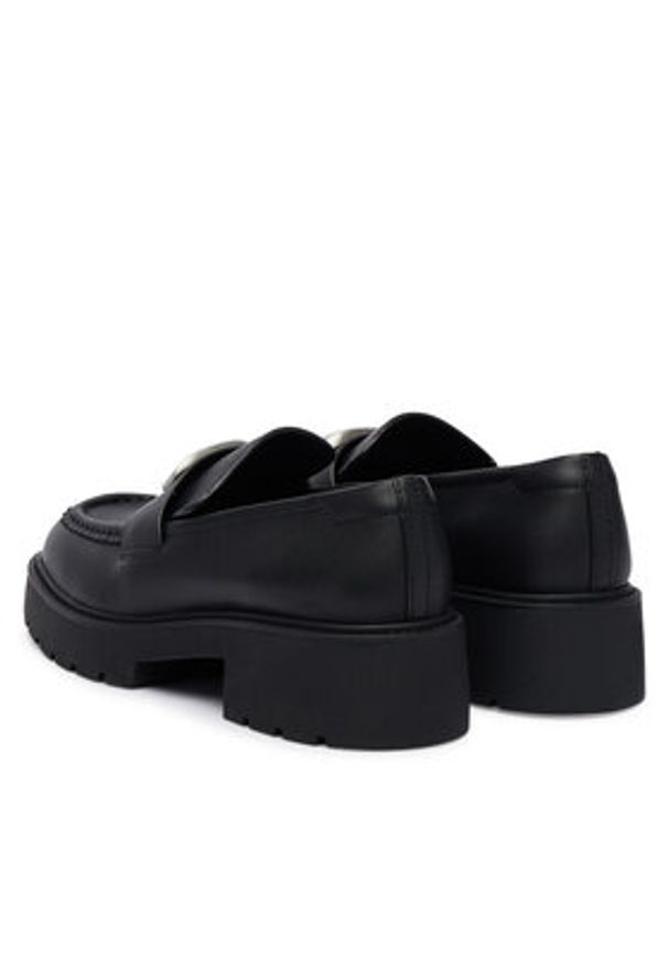 Calvin Klein Loafersy Chunky Loafer Lth Hw YW0YW01912 Czarny. Kolor: czarny. Materiał: skóra