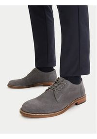 Gino Rossi - GINO ROSSI Półbuty CEO-CALIBER-01 MI08 Szary. Kolor: szary. Materiał: zamsz, skóra #7