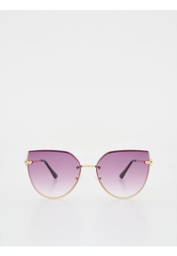 Reserved - Okulary przeciwsłoneczne - ciemnofioletowy. Kolor: fioletowy