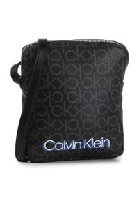 Calvin Klein Torebka Monogram Ns Xbody K60K605629 Czarny. Kolor: czarny. Materiał: skórzane