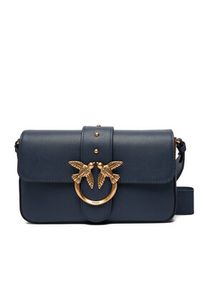 Pinko - PINKO Torebka Love One Mini Slouchy Fl AI 25-26 PLTT 104340 A0QO Niebieski. Kolor: niebieski. Materiał: skórzane #4