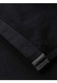 Ombre Clothing - Klasyczne męskie szorty chino z podwiniętą nogawką - czarne V9 OM-SRCS-0197 - XXL. Kolor: czarny. Materiał: bawełna, elastan. Sezon: lato. Styl: klasyczny #3