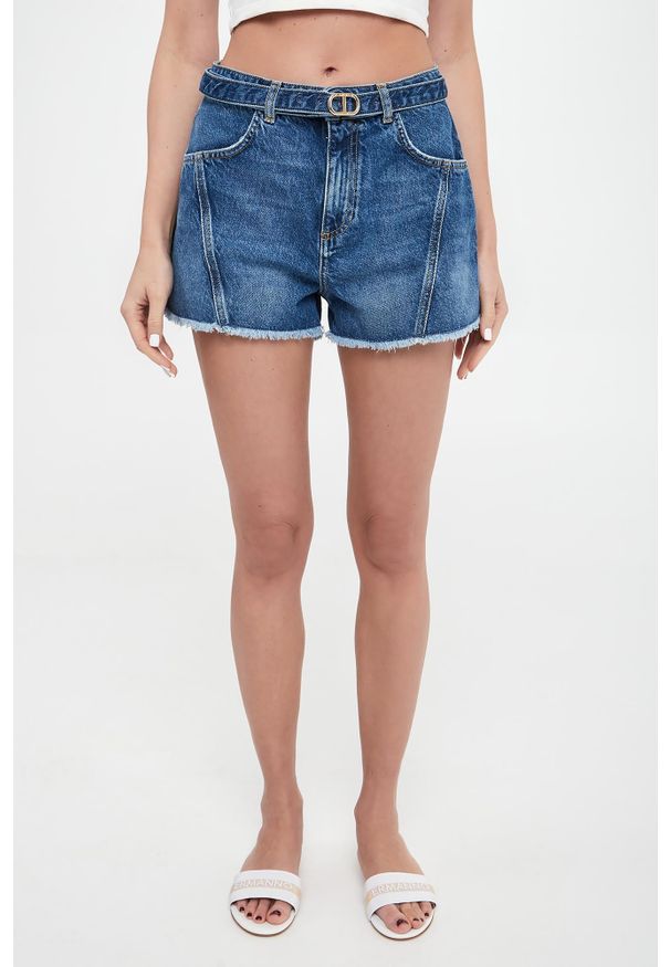 Twinset Milano - Szorty damskie jeansowe TWINSET. Materiał: jeans