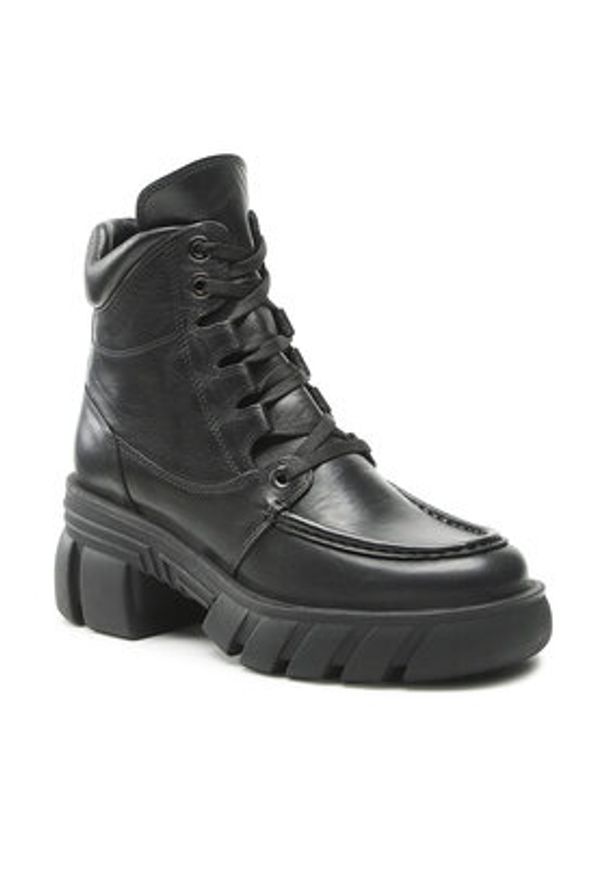 Badura Botki 222FW31 Czarny. Kolor: czarny. Materiał: skóra