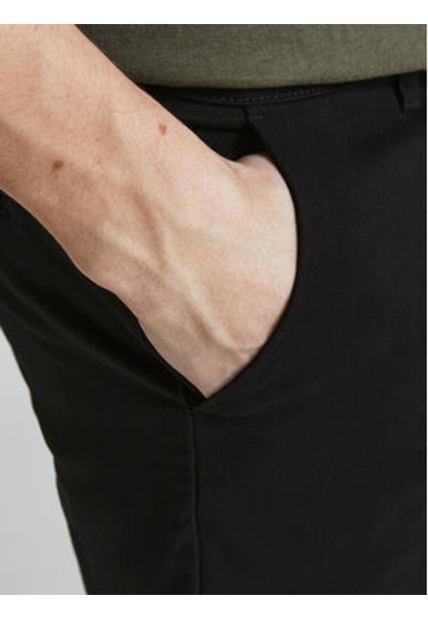 Jack & Jones Szorty materiałowe Dave 12182549 Czarny Regular Fit. Kolor: czarny. Materiał: bawełna