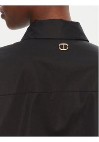 TwinSet - TWINSET Koszula 251TT2093 Czarny Loose Fit. Kolor: czarny. Materiał: bawełna #4