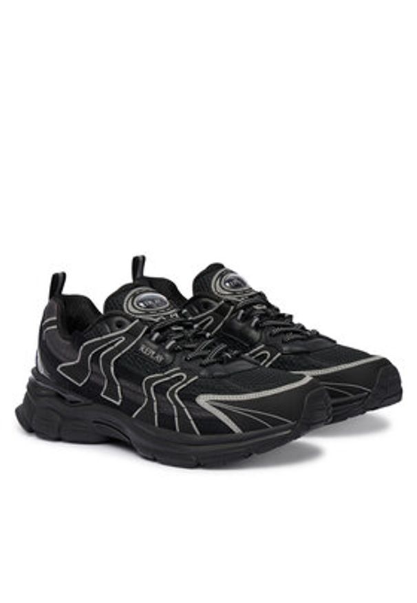Replay - REPLAY Sneakersy GMSD5 .000.C0003T Czarny. Kolor: czarny. Materiał: skóra
