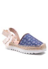 Pollini Espadryle TA10134G0EQ6D70A Granatowy. Kolor: niebieski. Materiał: materiał #8