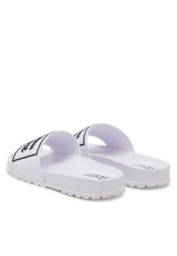 Versace Jeans Couture Klapki 78VA3SQ2 Biały. Kolor: biały. Materiał: syntetyk