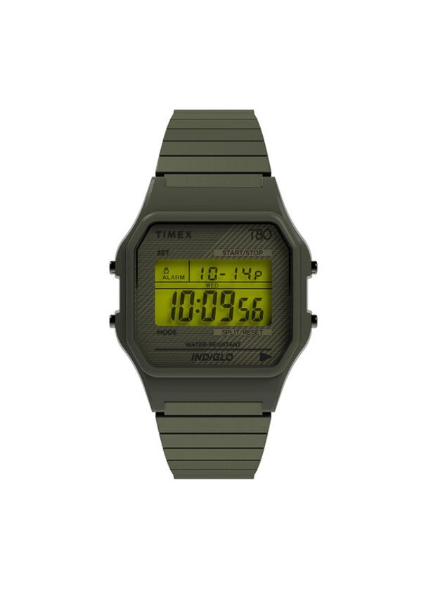 Timex Zegarek T80 TW2U94000 Zielony. Kolor: zielony