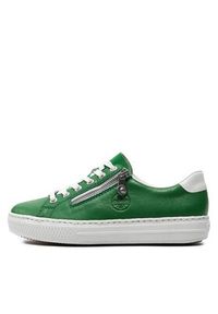 Rieker Sneakersy L59L1-52 Zielony. Kolor: zielony