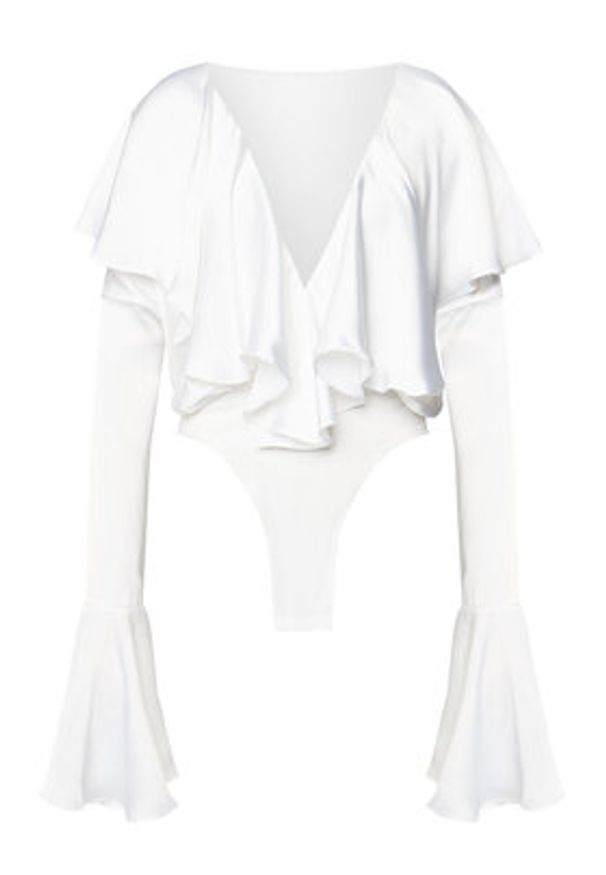 NORMA KAMALI Body ST125BCBO85944 Biały Loose Fit. Kolor: biały. Materiał: syntetyk