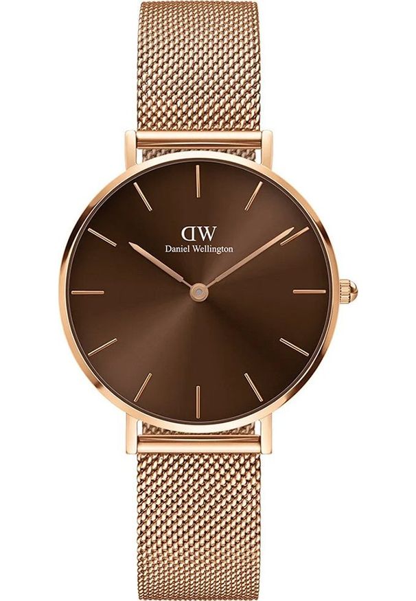 Zegarek Daniel Wellington Zegarek damski Daniel Wellington DW00100477 różowe złoto. Kolor: różowy, złoty, wielokolorowy
