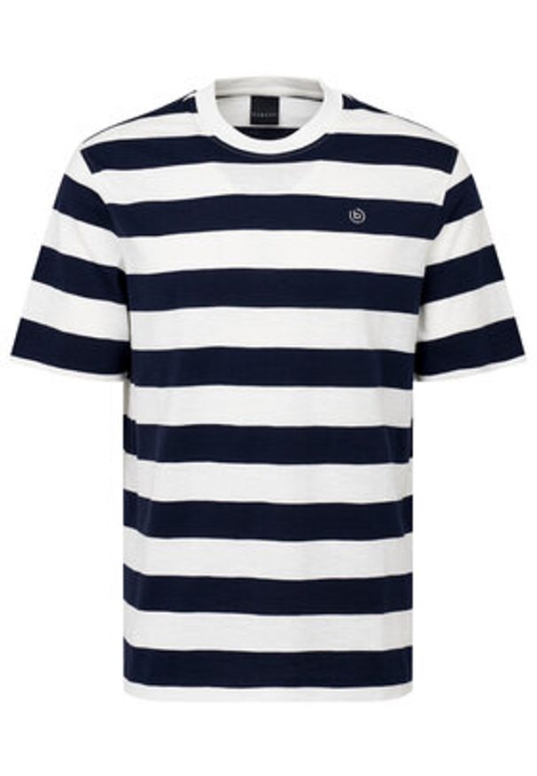 Bugatti T-Shirt 8350-75022C Granatowy Regular Fit. Kolor: niebieski. Materiał: bawełna