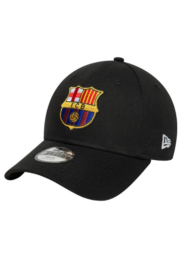 New Era - Czapka z daszkiem chłopięca Core 9Forty FC Barcelona Jr Cap. Kolor: czarny. Materiał: bawełna