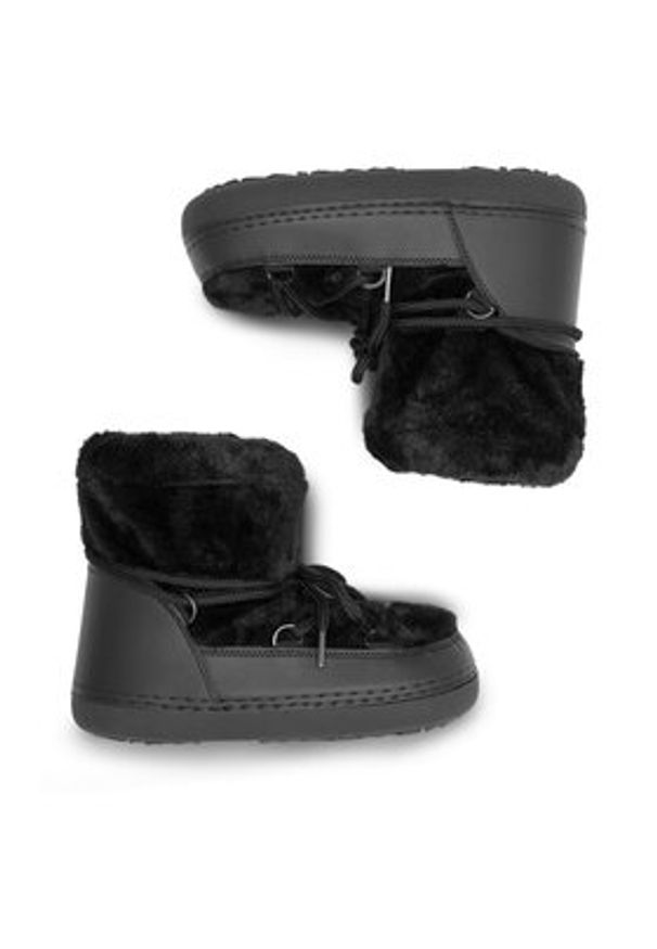 Jenny Fairy Śniegowce NS9034-01 Czarny. Kolor: czarny. Materiał: materiał