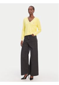 Liu Jo Sport Sweter TA6068 MS49I Żółty Regular Fit. Kolor: żółty. Materiał: wiskoza. Styl: sportowy #5