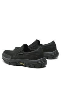 skechers - Skechers Półbuty Calum 204480/BBK Czarny. Kolor: czarny. Materiał: zamsz, skóra #5